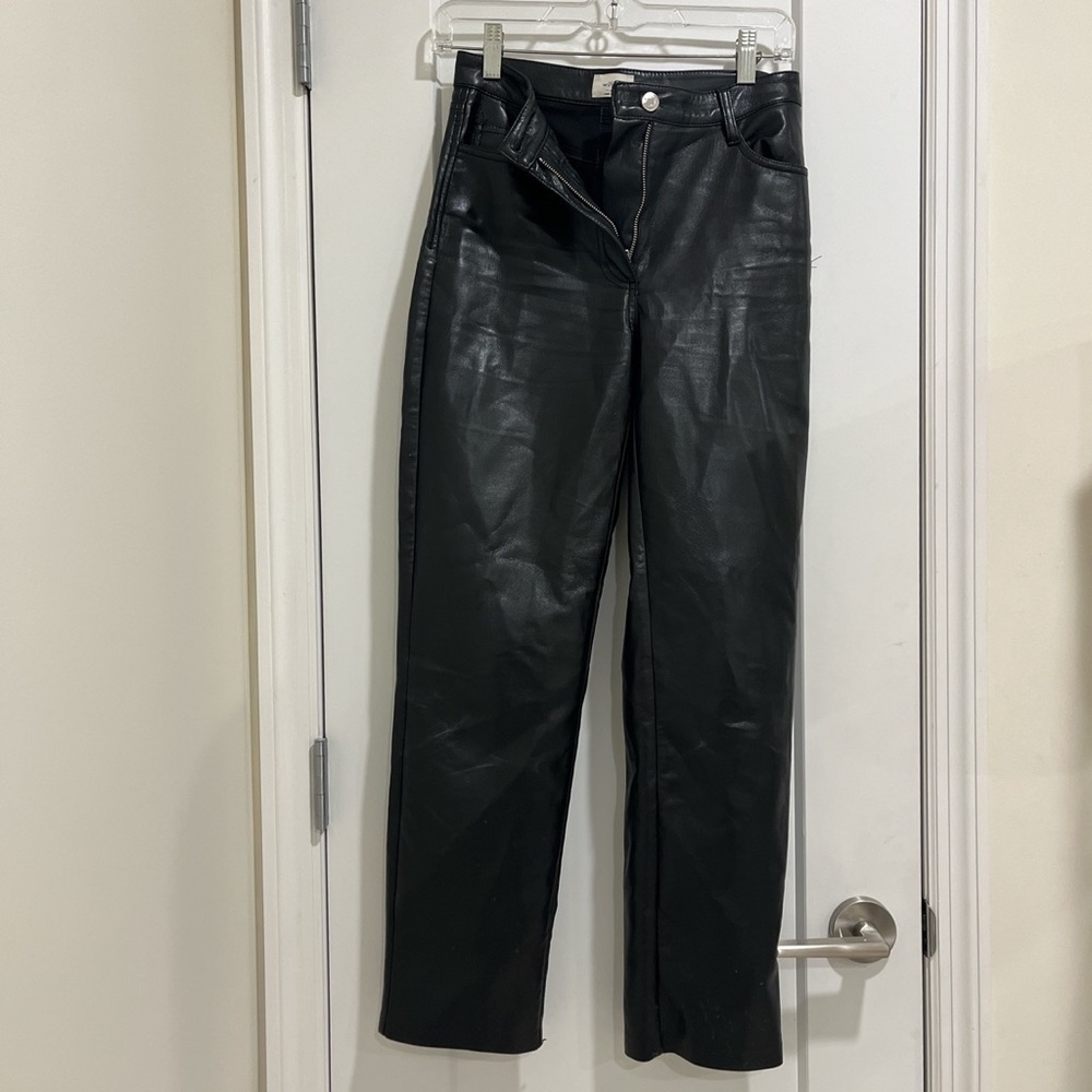 ARITZIA MELINA FAUX LEATHER PANT